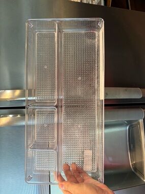 Vanity 4-Compartment Organizer Tray - Transparent